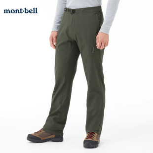 Montbell Japanese New Winter New Outdoor Cold-proof Warm Elastic Comfortable Men's Soft Shell Pants Casual Pants