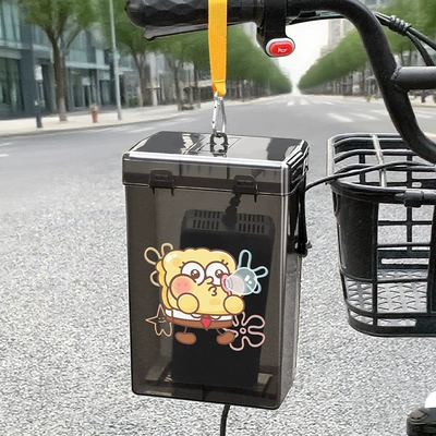 Other Electric Vehicle Accessories – Battery Charger Rainproof Box Dustproof - black-yellow-webbing-hook-bubble-blowing-sponge