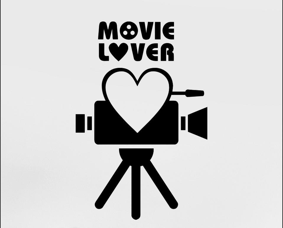 MOVIE LOVER电影播放器贴纸精雕decor 亚马逊wish欧美跨境DW14016