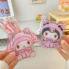 Cute acrylic universal children's pens holder, capacious stationery for elementary school students, storage box