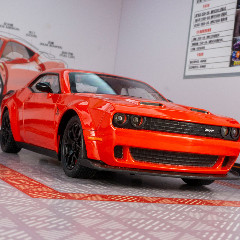 Car-to-CZ24872 Simulation Hellcat Alloy Super Run Model Car Ornaments Steering Shock-absorbing Toy Car Boy