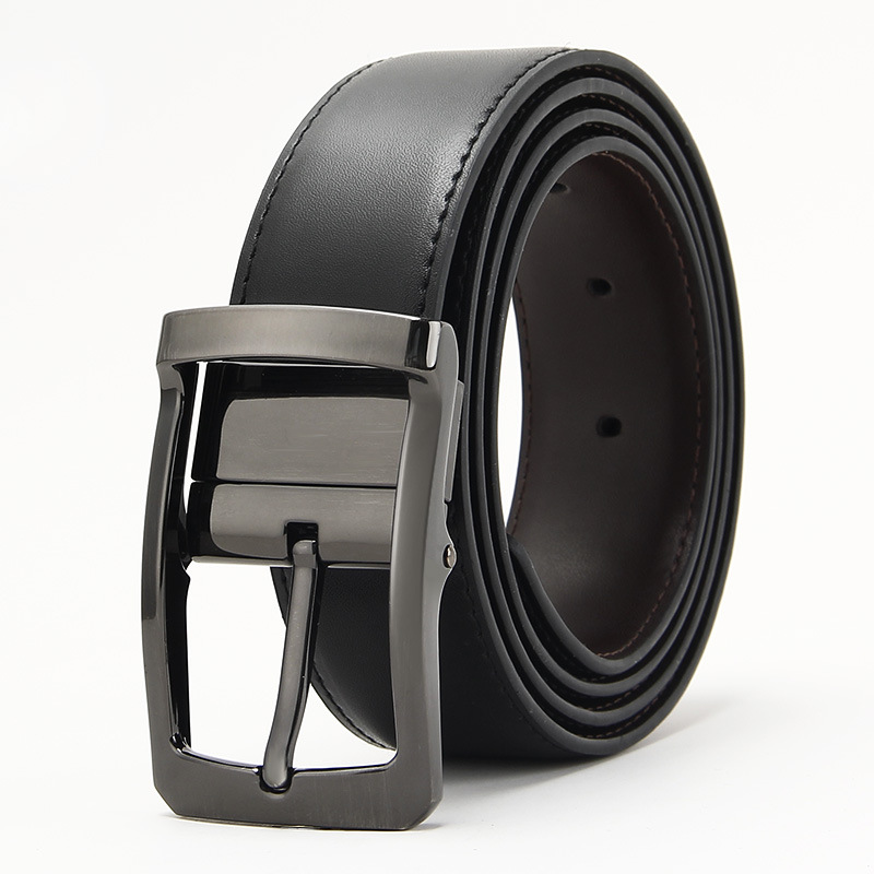 Dulilu Split Leather Pin Buckle Belt Men's Versatile Casual Cowhide Belt Men's Belt Wholesale