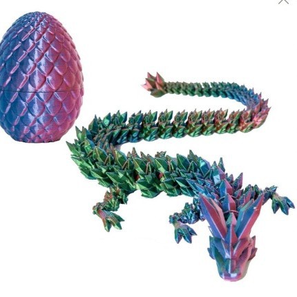 고품질 레드/블루/그린 (8cm 계란 + 18cm 용)