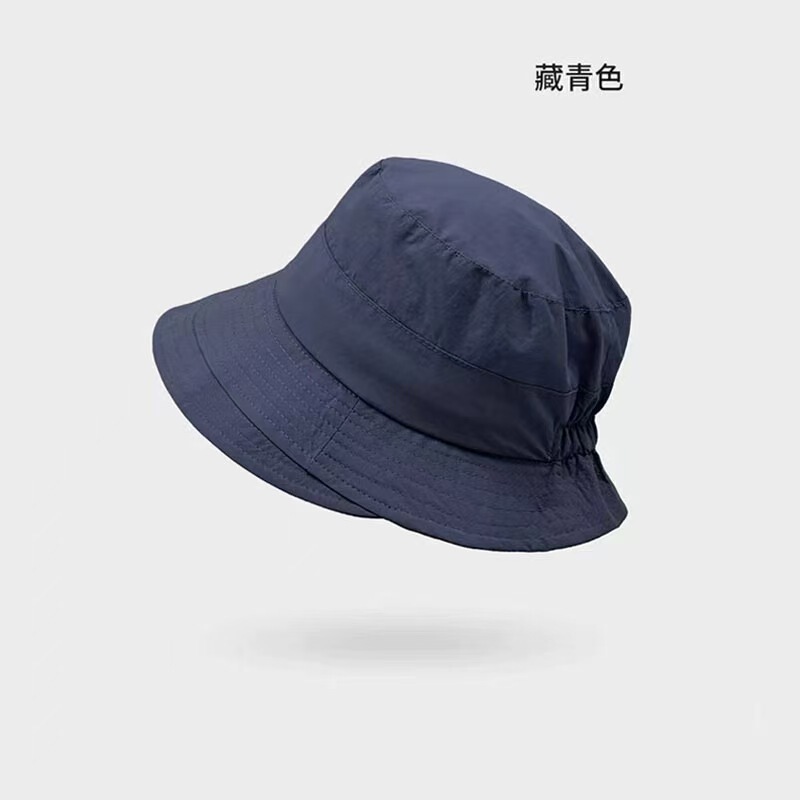 夏の日系百合漁師帽女性紫外線防止帽子純色女性モデルファッション大頭囲バケツ速乾|undefined