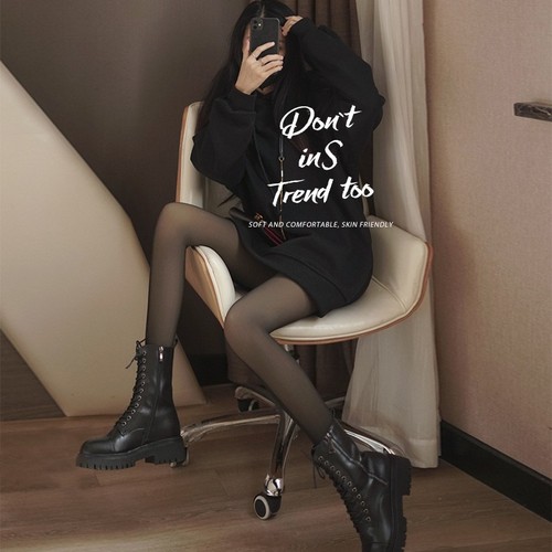 Internet celebrities hotly recommend bare legs fake see-through leggings and stockings for female spring and autumn stewardess gray real see-through pantyhose