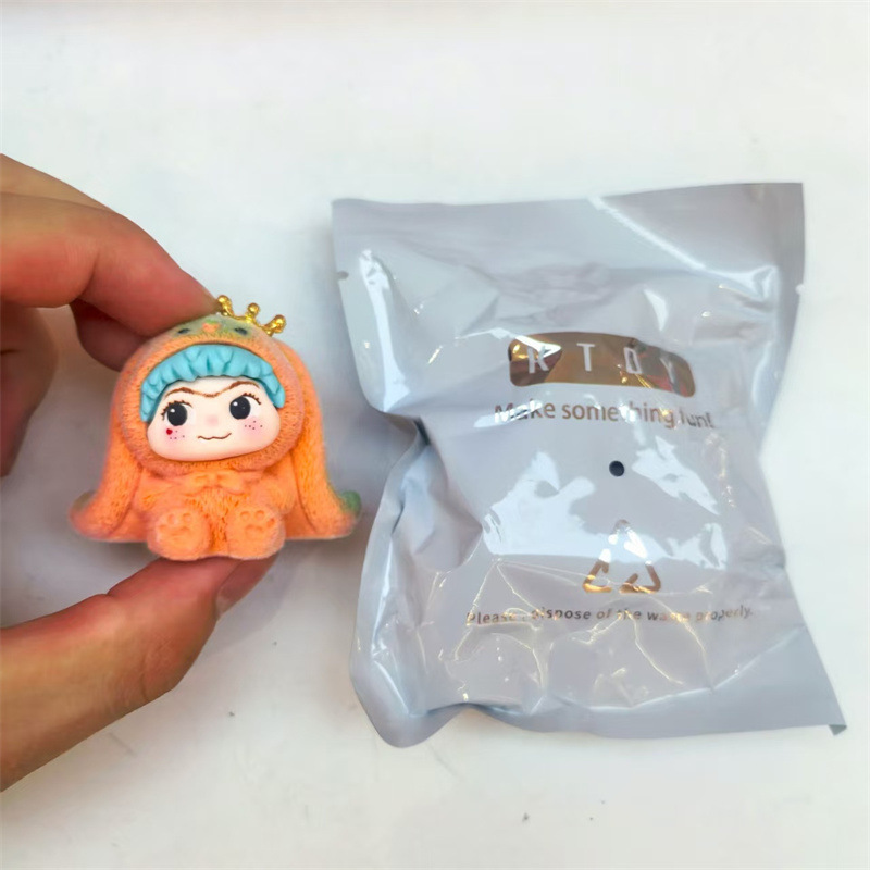潮玩WAKUKU萌粒摆件狐狐兔树脂公仔哇库库二代迷你公仔盲盒批发|undefined