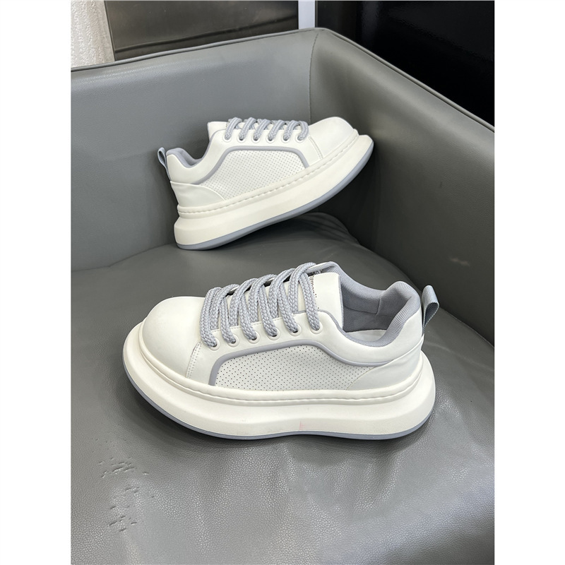 J Men's Shoes 2025 Autum New Thick-Soled Dad Shoes Low-Top Breathable Bread Shoes Men's Sports and Leisure White Shoes J Men's Shoes 2025 Autum New Thick-Soled Dad Shoes Low-Top Breathable Bread Shoes Men's Sports and Leisure White Shoes