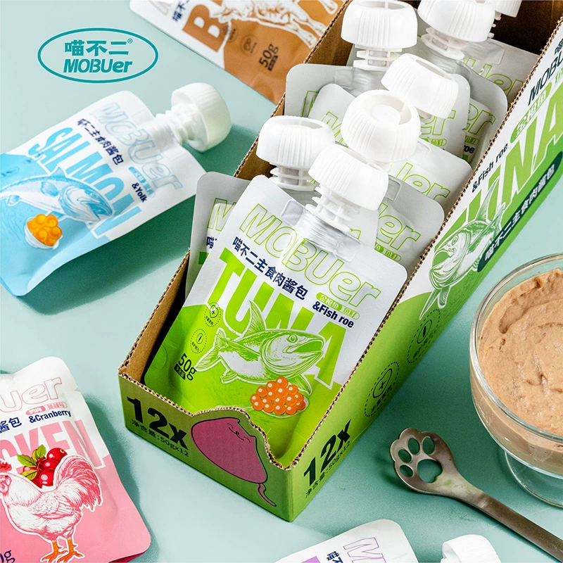 Корм для кошек Meow Buyi: мясной соус, консервы, мясное пюре, питательный основной корм, влажный корм для котят