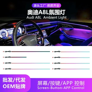 Audi A8/L 2018-2025 üçün avtomobil interyer işıqlandırması