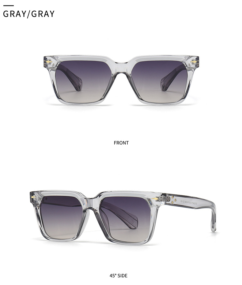 Nouvelles lunettes de soleil carrées papillon pour hommes, défilé de mode européen et américain, lunettes de soleil à la mode, lunettes de soleil transfrontalières 3407_voghion.com