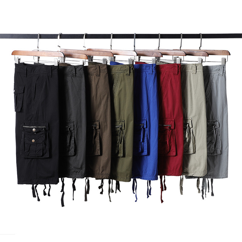 Amazon shorts summer new overalls cross-border fashion brand men's washed men's pants foreign trade capri pants