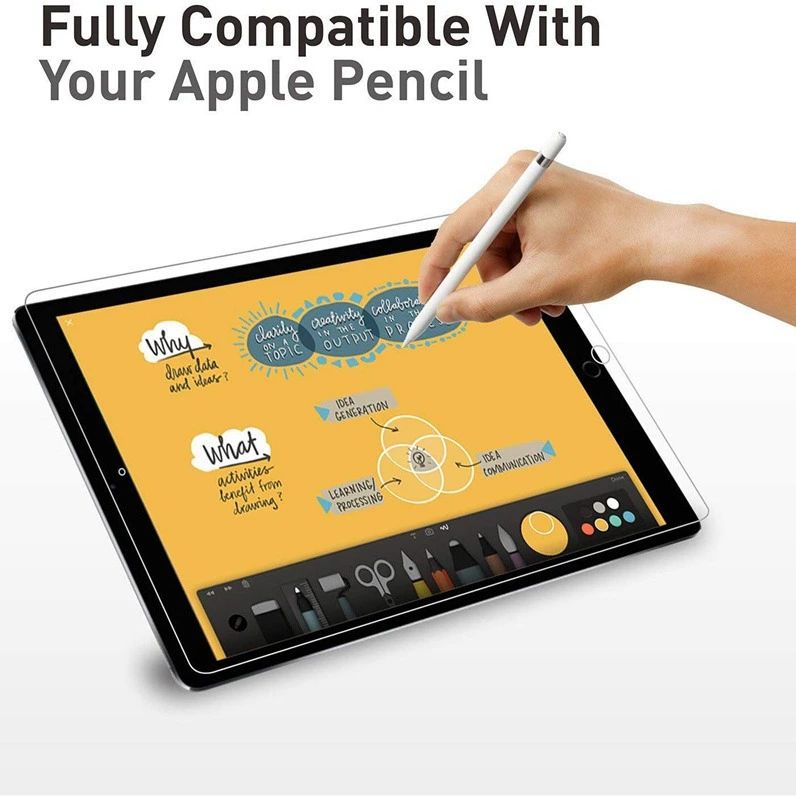 Подходит для Apple iPad11air2pro2024 прямой край iPad mini 2/3/4 большая дуга плоская защитная пленка для глаз