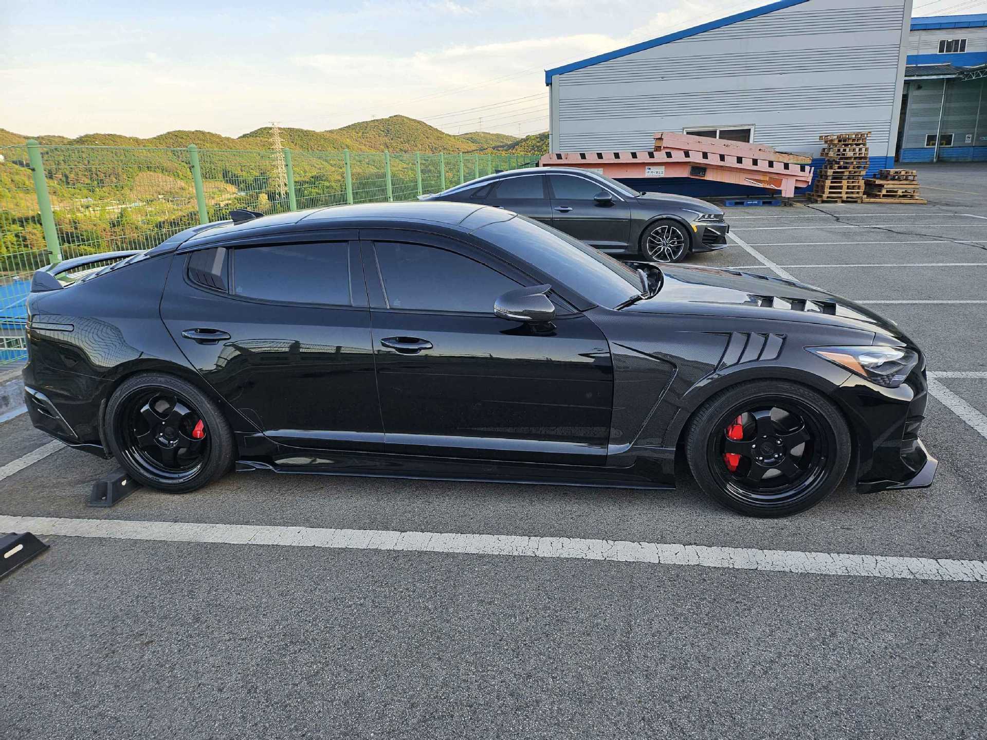 For KIA STINGER Carbon Fiber EPA2 Upper and Lower Vented Fender Flares Replacement Parts
