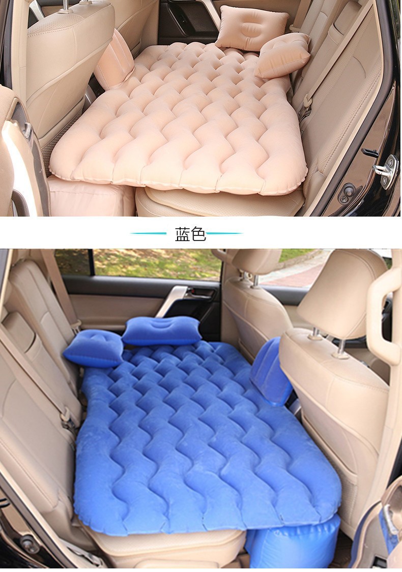 Car Inflatable Bed, Car Backseat Sleeping Gadget, Sedan Rear Seat Air Mattress, In-Car Sleeping Pad, Travel Bed, Inflatable Mattress