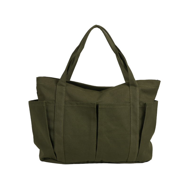 Tela casual bolsa de tela bolsa de viaje bolso de lona de color sólido simple gran capacidad deportes fitness bolso bolsa