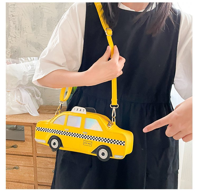 Frau Mittel Pu-Leder Taxi Strassenmode Reißverschluss Umhängetasche display picture 1