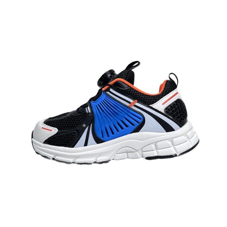 Retro Childrens Sneakers Boys Trainer Shoes With Button Design_voghion.com