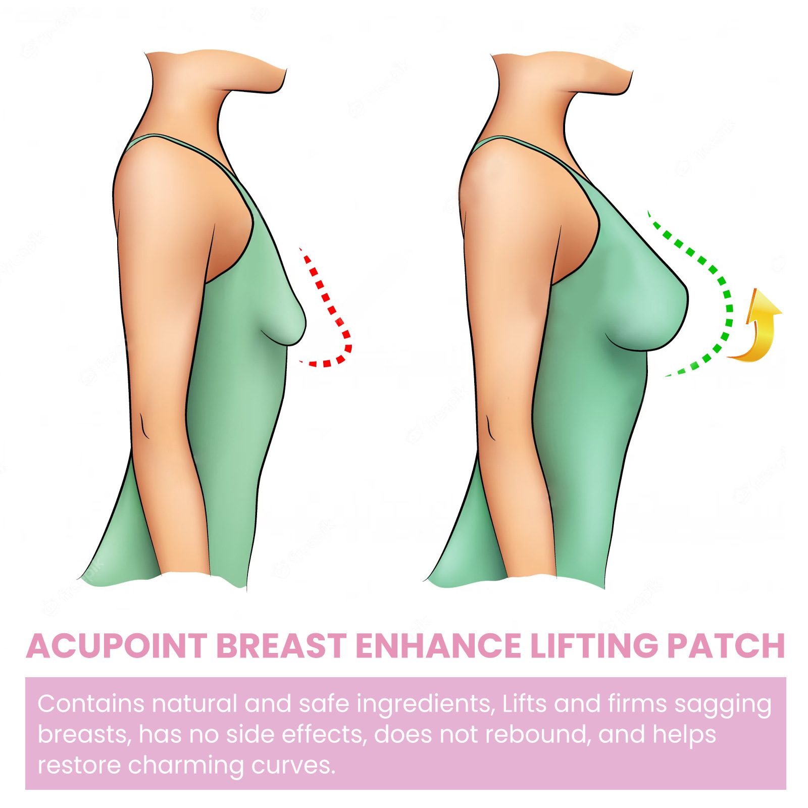 EELHOE Breast Lifting Tape Anti-sagging Breast Strengthening and Plump Breast Lifting Tape_voghion.com