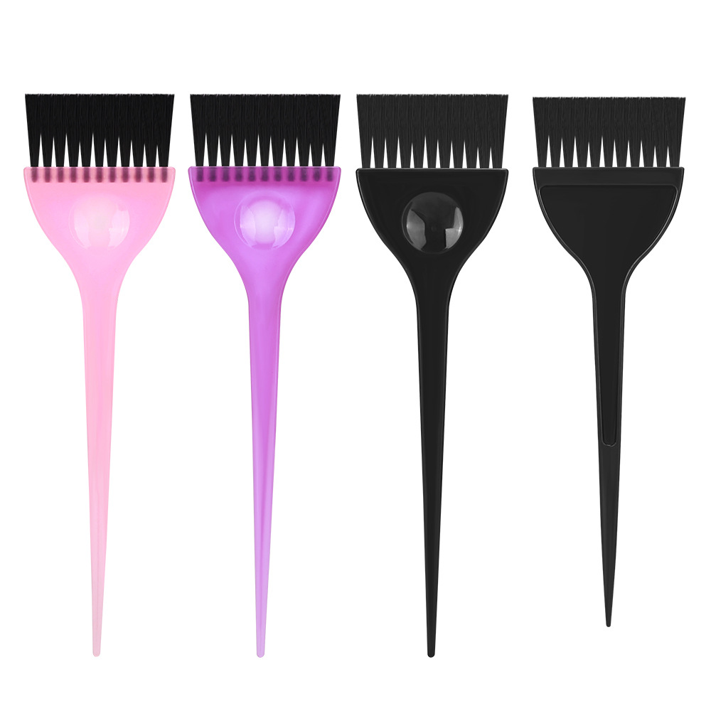 Herramientas de peluquería Hot sale peinado de cabello cepillo de aceite de salón de plástico negro unilateral conjunto de cepillo de cuidado de aceite de peinado