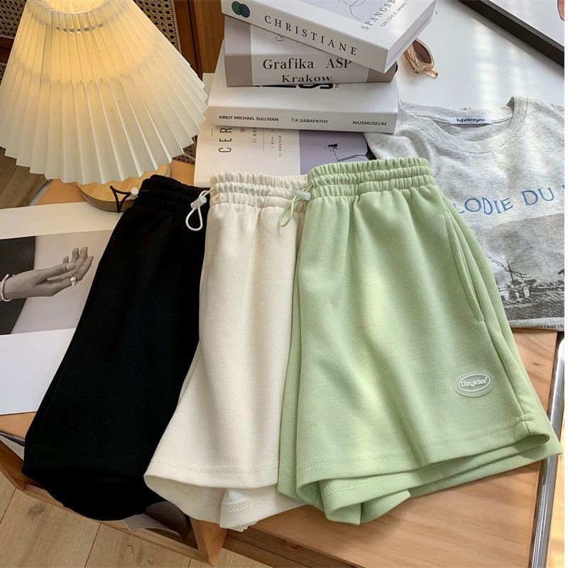 Women's Lightweight Loose-Fit Casual Shorts - Stretchy Polyester Athletic Lounge Shorts For Home, Exercise, And Daily Wear, Gray, Black, Green, Beige_ecoleips.com