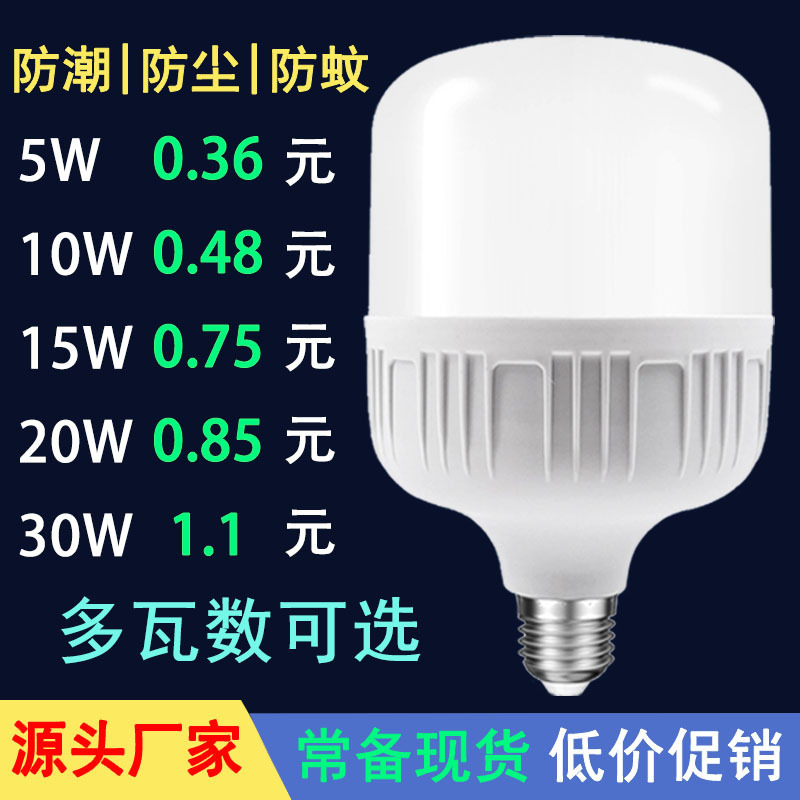 Led Energy-Saving Lamp Super Bright High Rich Handsome Bulb Lamp Commercial Household Lighting Bulb E27 Large Screw Mouth Manufacturer Wholesale
