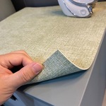 感仿布纹皮革桌垫纯色办公桌布批发酒店旅店饭店餐垫桌面保C&