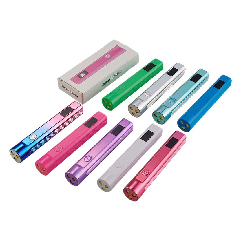 Lámpara de uñas transfronteriza con pantalla de almacenamiento de pantalla, mini lámpara de manicura de mano, pegamento de esmalte de uñas, lámpara de fototerapia de secado rápido