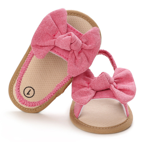 Baby toddler shoes summer 0-1 years old soft-soled baby shoes, padded air breathable sandals, flat beach shoes