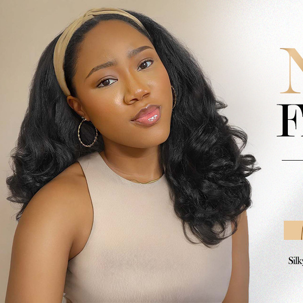 Foreign Trade Cross-border Ice Silk Hair Belt Long Curly Hair Fluffy Chemical Fiber Wig Headgear Kinky Straight