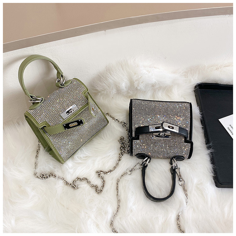 New Fashion Diamond-studded Mini Square Bag display picture 29