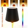 Cylinder wine bottle lamp-Sliding RGB light effect-Spire-Black