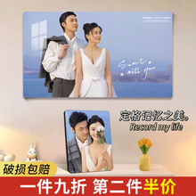 相框摆台洗照片做成水晶挂墙打印加相片制作婚纱照全家福相册工厂