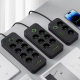 European Standard USB Plug-In Russian German-Style Switch Socket 6-Position Multi-Function Plug-In Strip Home Manufacturer Wholesale