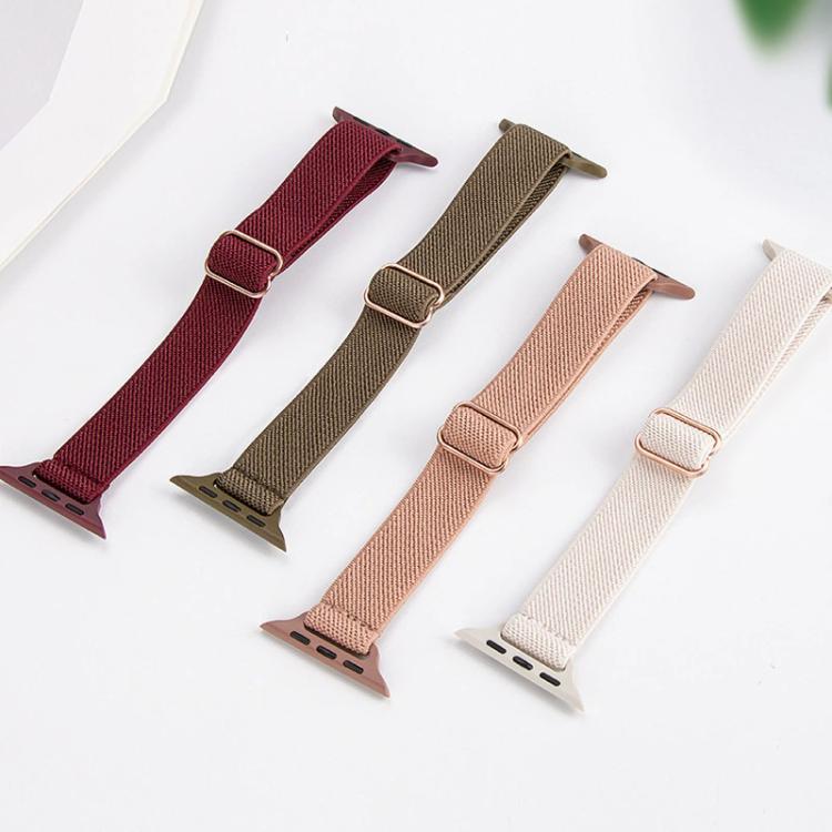 xDfind hebilla japonesa correa de nylon elástica para Apple Watch 42 / 44 / 45 / 46 / 49mm /