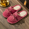 Demi-season non-slip keep warm slippers for beloved suitable for men and women indoor, with embroidery, soft sole, wholesale