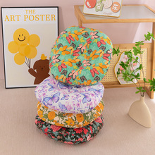 家用四季款透气棉麻圆形椅子坐垫居民族风双面蒲团榻榻米地板垫子