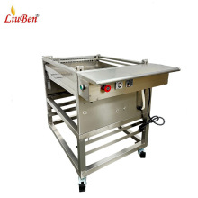 商用不锈钢自动上浆机巧克力涂层机奶油果酱蘸浆机甜甜圈浸浆机械