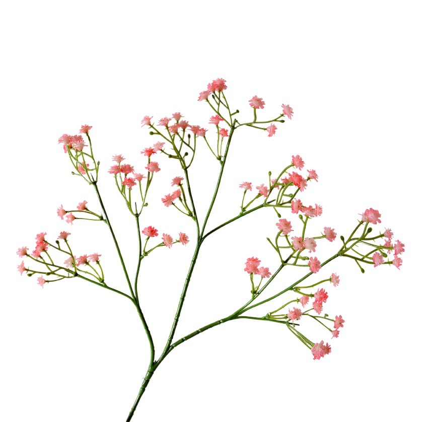 Artificial estrellado decoración de la boda ramo mano sentir pegamento suave tres tenedor cielo estrellado plástico flor artificial al por mayor