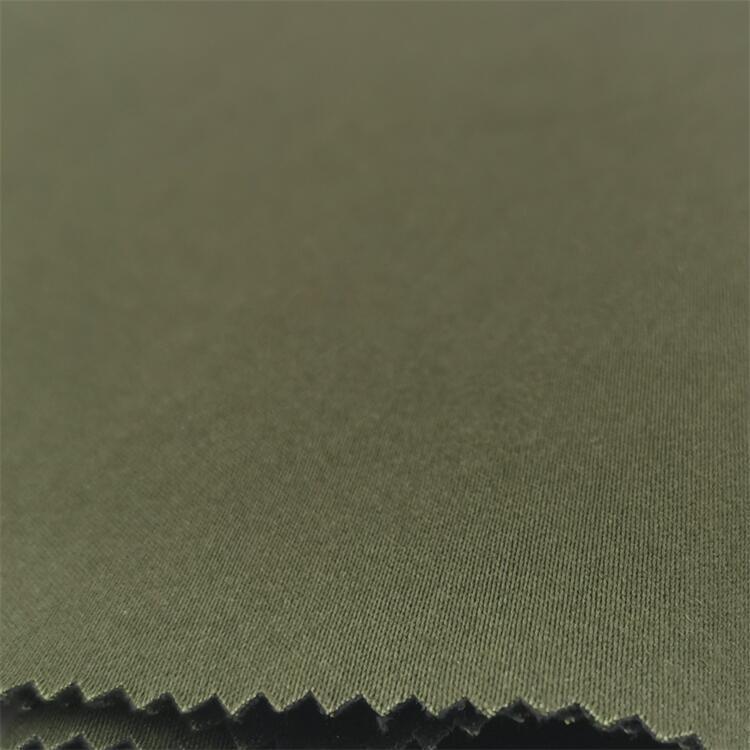 Tejido elástico de algodón suave y grueso, algodón de otoño y invierno, tela de terciaria de alta elasticidad, tela de algodón de abrigo de color sólido