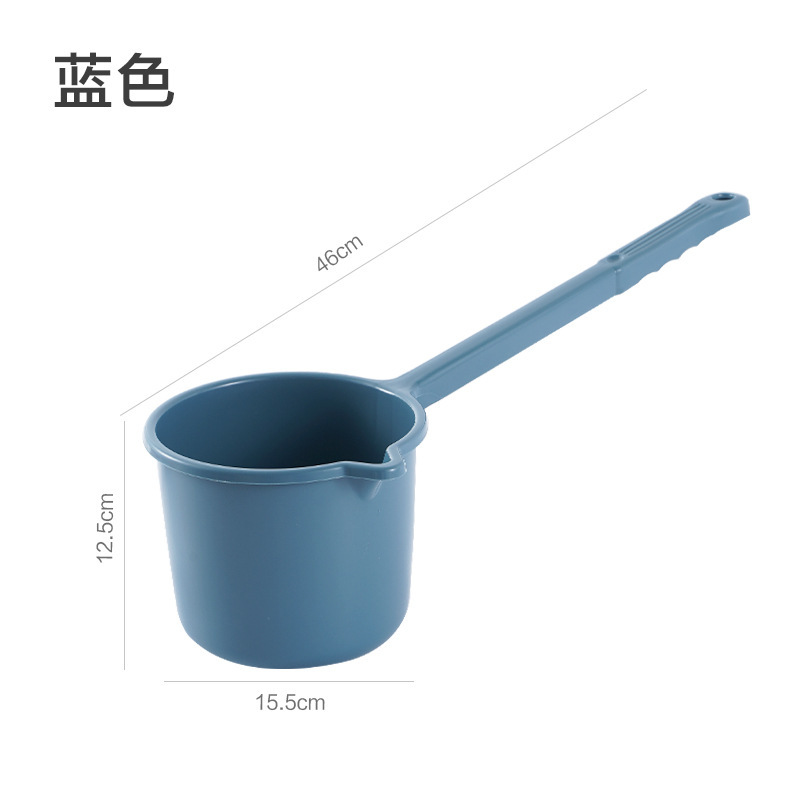 長い柄の水の瓢箪の家庭用の台所の水のさじは厚いプラスチックに水をかけてお風呂に入ります。|undefined