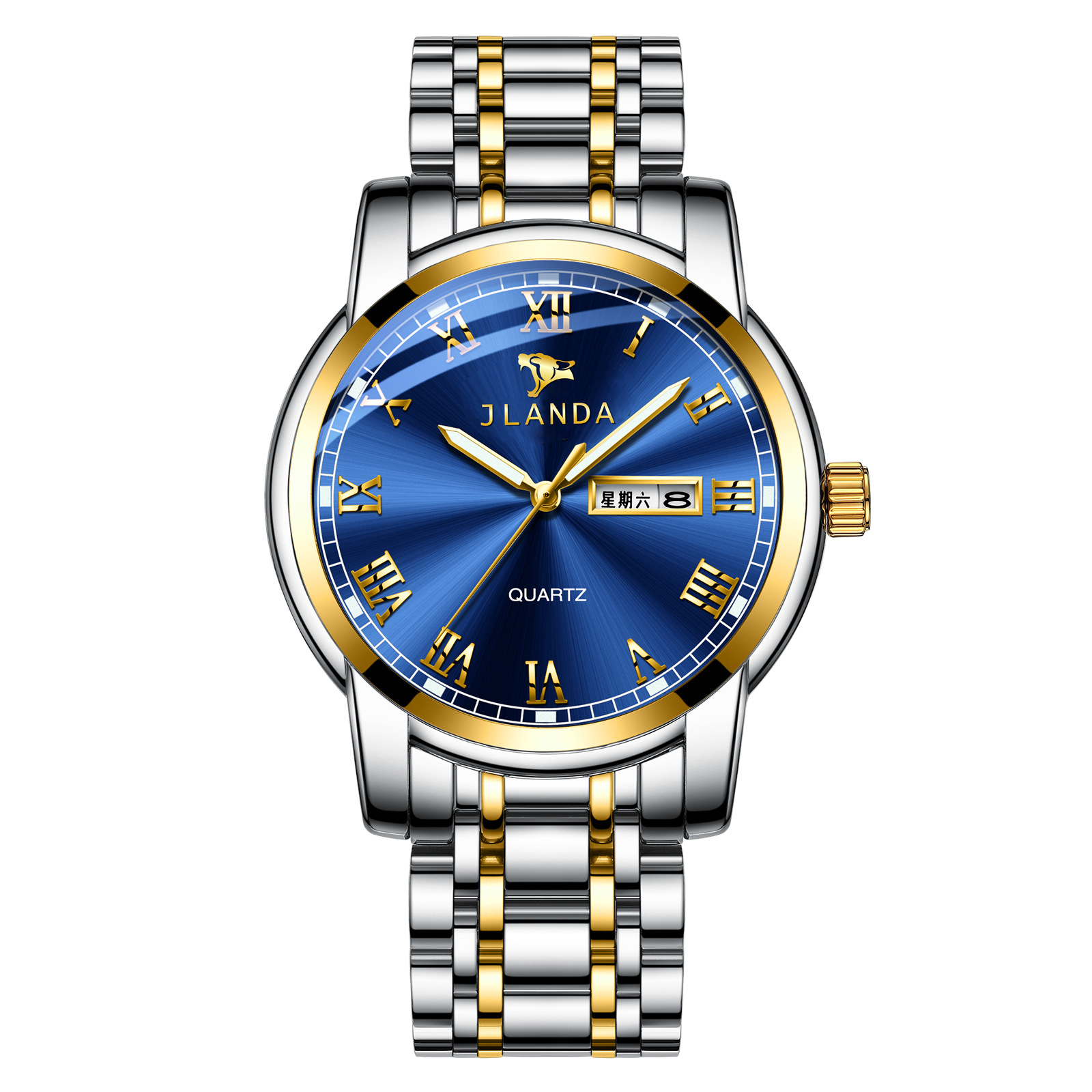 J6601G-G 금색 파란색 표면