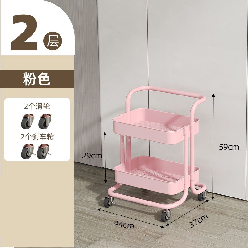 小型カート収納ラック卸売おもちゃスナックラック美容ネイルカート越境家庭用可動式収納ラック|undefined