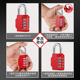 Password Padlock Waterproof Rust-proof Anti-theft Suitcase Lock Locker School Bag Bicycle Frame Helmet Gym Lock Head