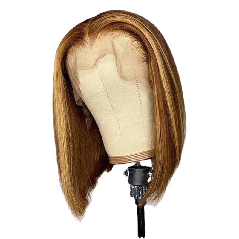 Cross-border e-commerce Europe and the United States fashion ladies chemical fiber wig net red handsome in BOBO wig headgear manufacturers in stock