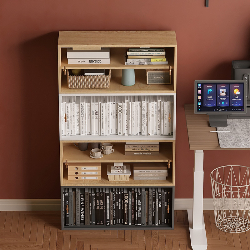 Combination bookcase lattice cabinet home living room floor low cabinet storage cabinet sliding door display cabinet free combination