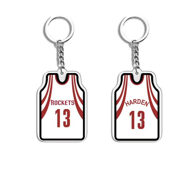 П pendant из акрилового джерси, мини униформа подвеска, 4.6×3.2 см, акрил + металл