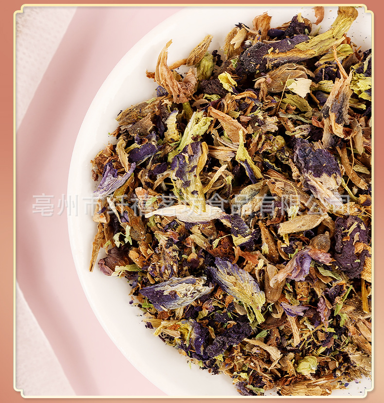 Butterfly Pea Flower Tea Bags Lan Hu Die 2g x 30 Bags Dried Clitoria Ternatea Herbal Infusion for Daily Brewing preparation