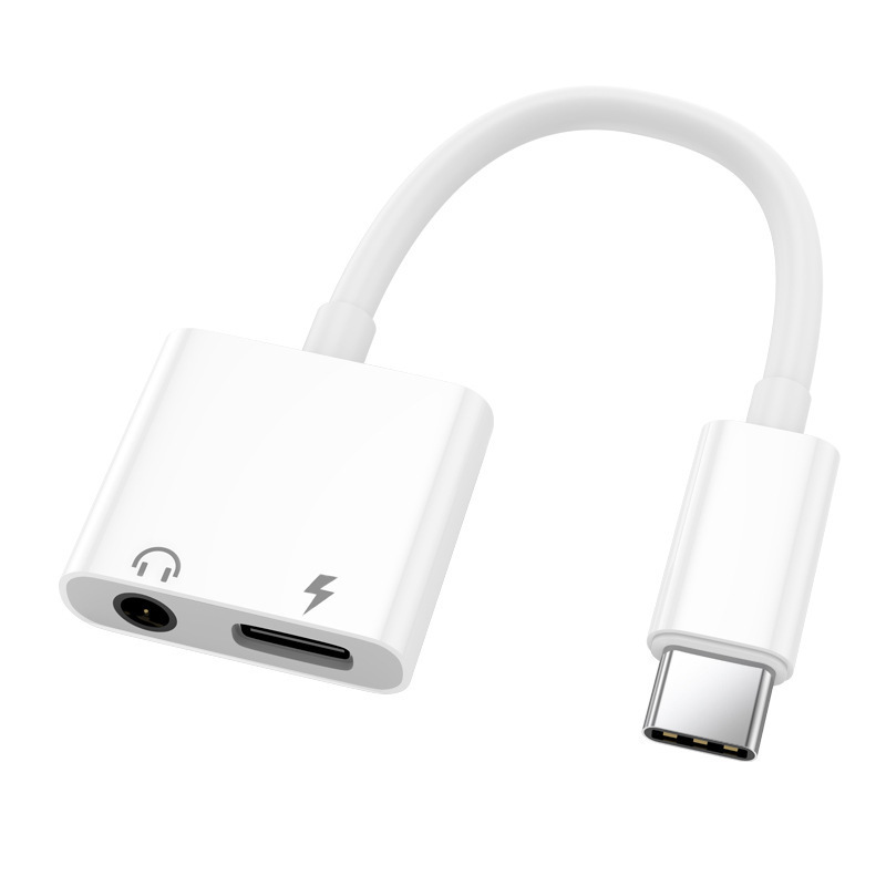 Typec携帯電話オーディオケーブル2 in 1イヤホン変換3.5変換器OTGuディスクはアップル華為を適用する|undefined