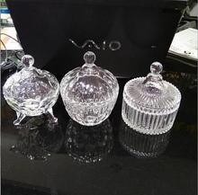 无铅水晶玻璃水果盘果斗带盖客厅现代欧式创意婚庆糖果罐盘水果盅