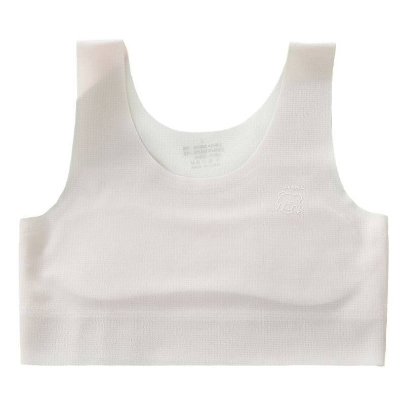 Ropa interior de niña sin costuras Sujetador de niña de 10-14 años 12 etapa de desarrollo de los niños 1 Chaleco de estudiante de escuela primaria